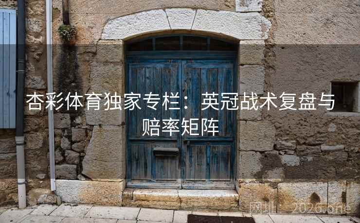 杏彩体育独家专栏：英冠战术复盘与赔率矩阵  第2张