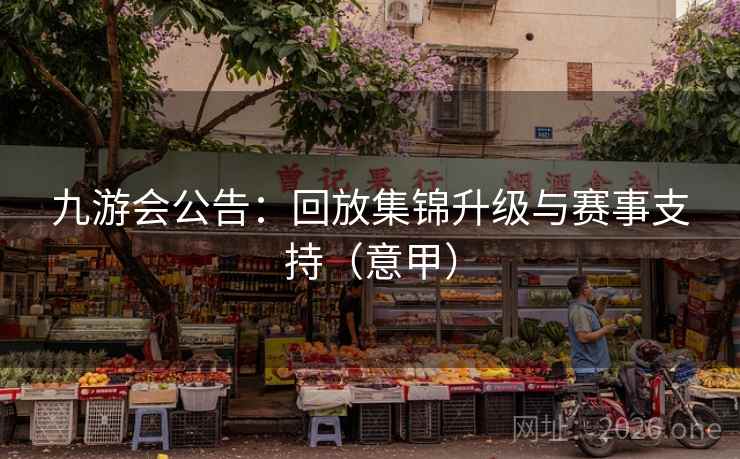 九游会公告：回放集锦升级与赛事支持（意甲）