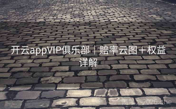 开云appVIP俱乐部|赔率云图+权益详解 第2张 开云appVIP俱乐部|赔率云图+权益详解 第2张